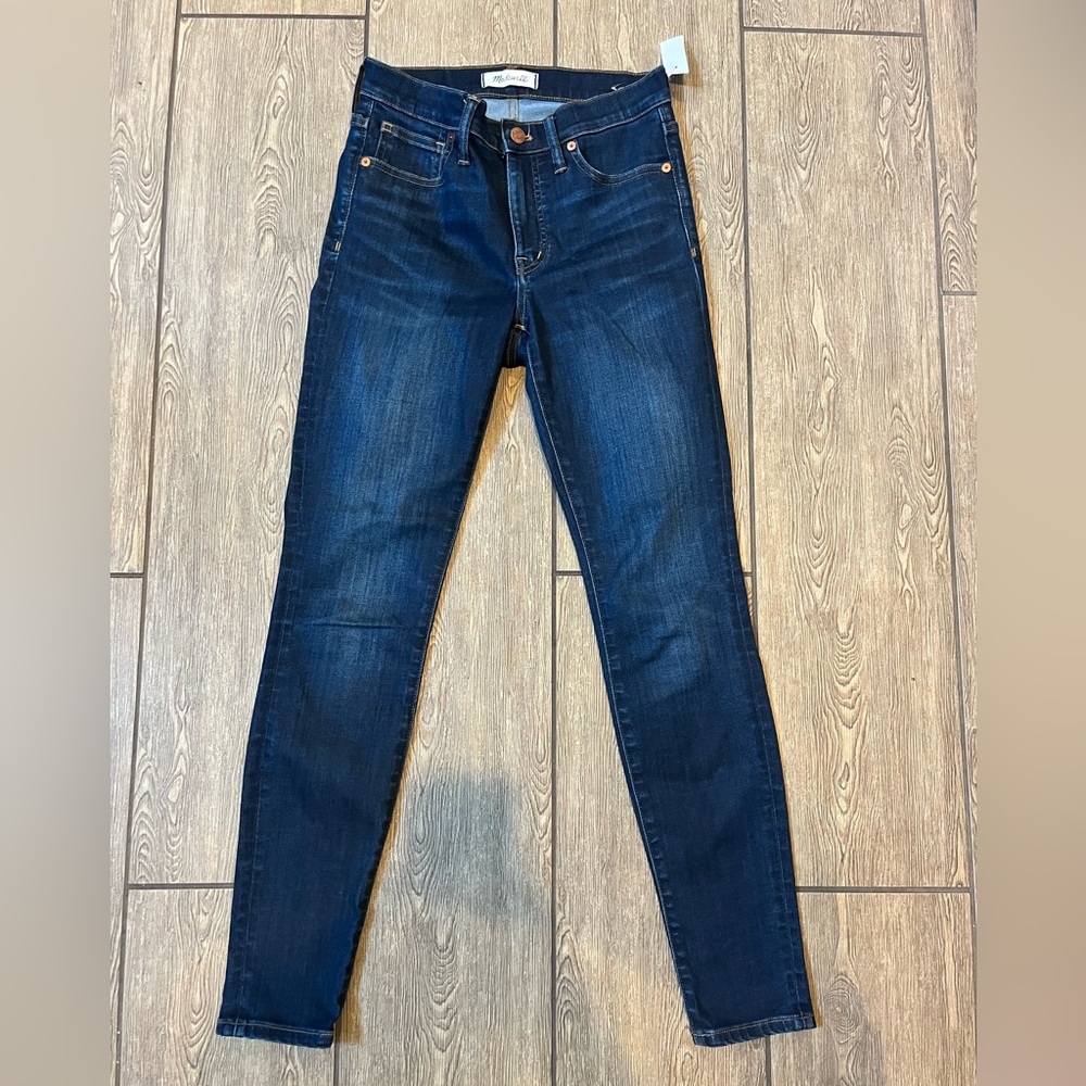 Madewell dark skinny jeans